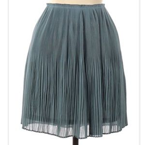 H&M | Blue Pleated Mini Skirt